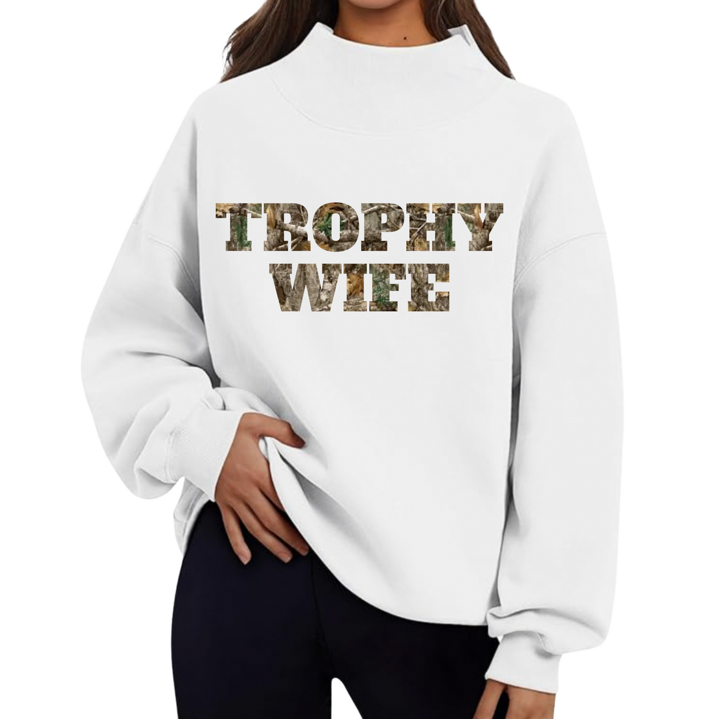 Trophy Wife Mock Neck