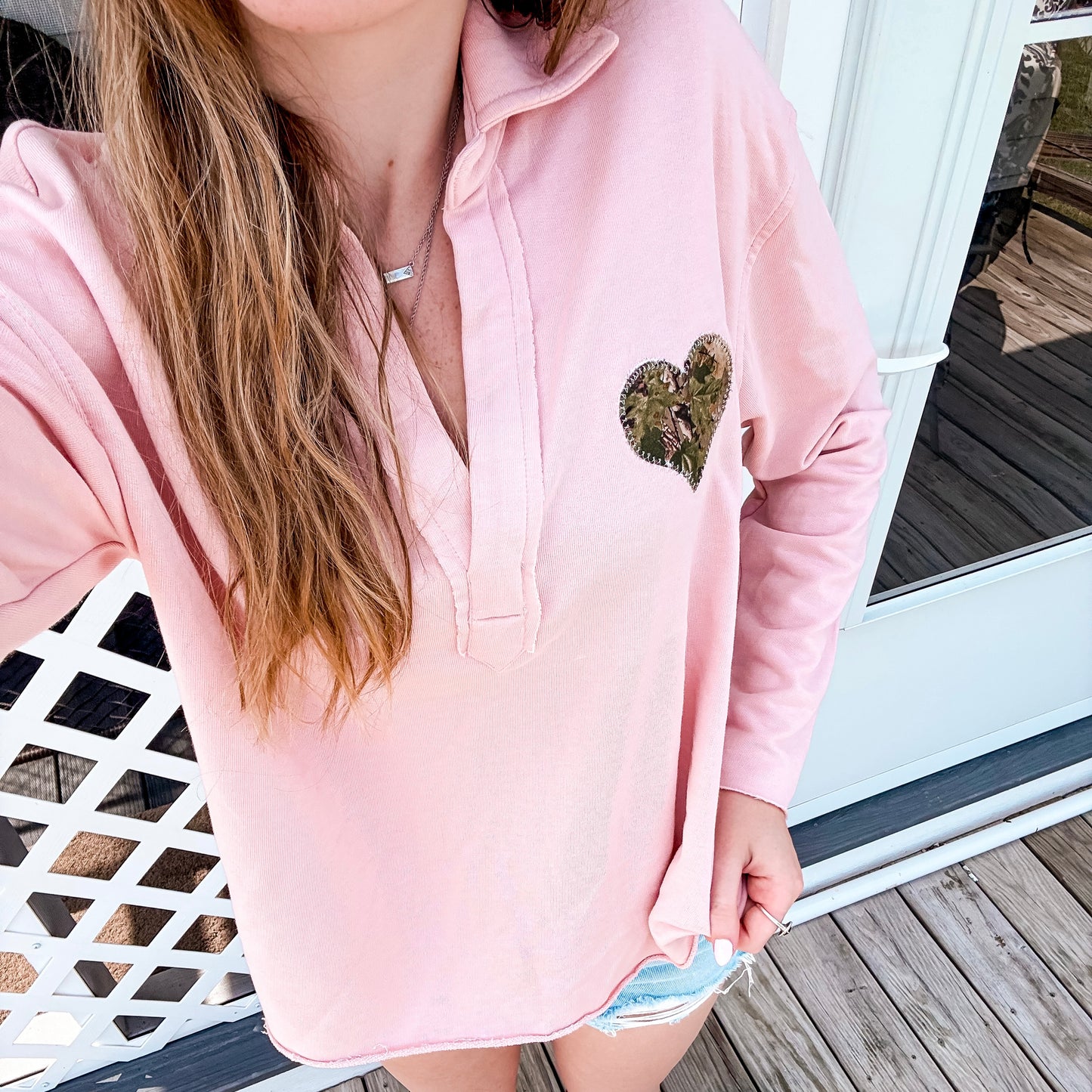 Camo Heart Long Sleeve