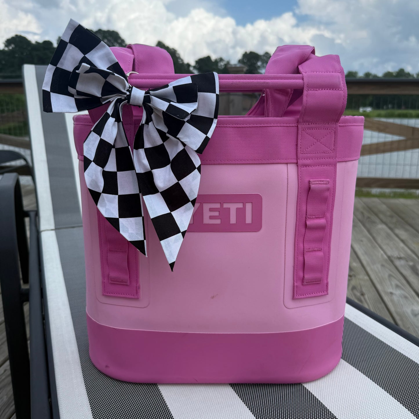Checkered Bag Bow