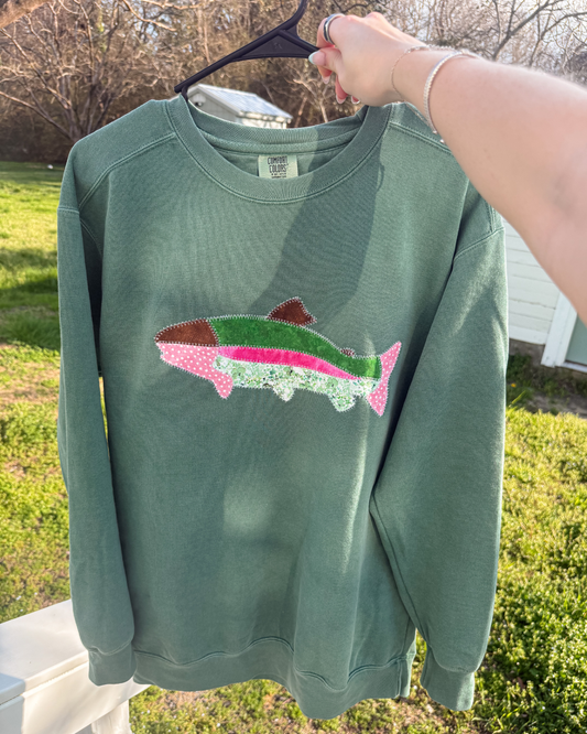 O-fish-ally Cute Crewneck