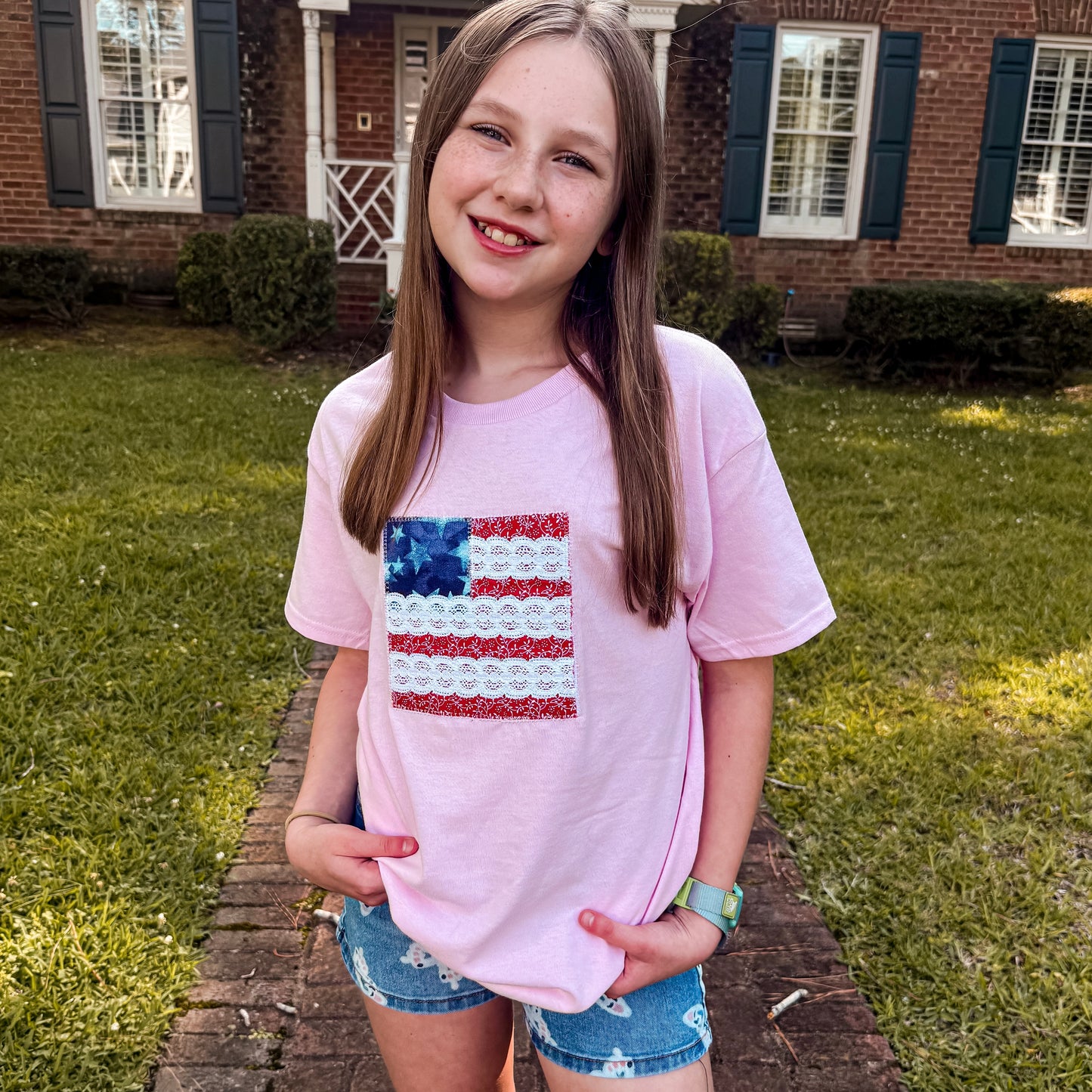 Lace Flag Tee